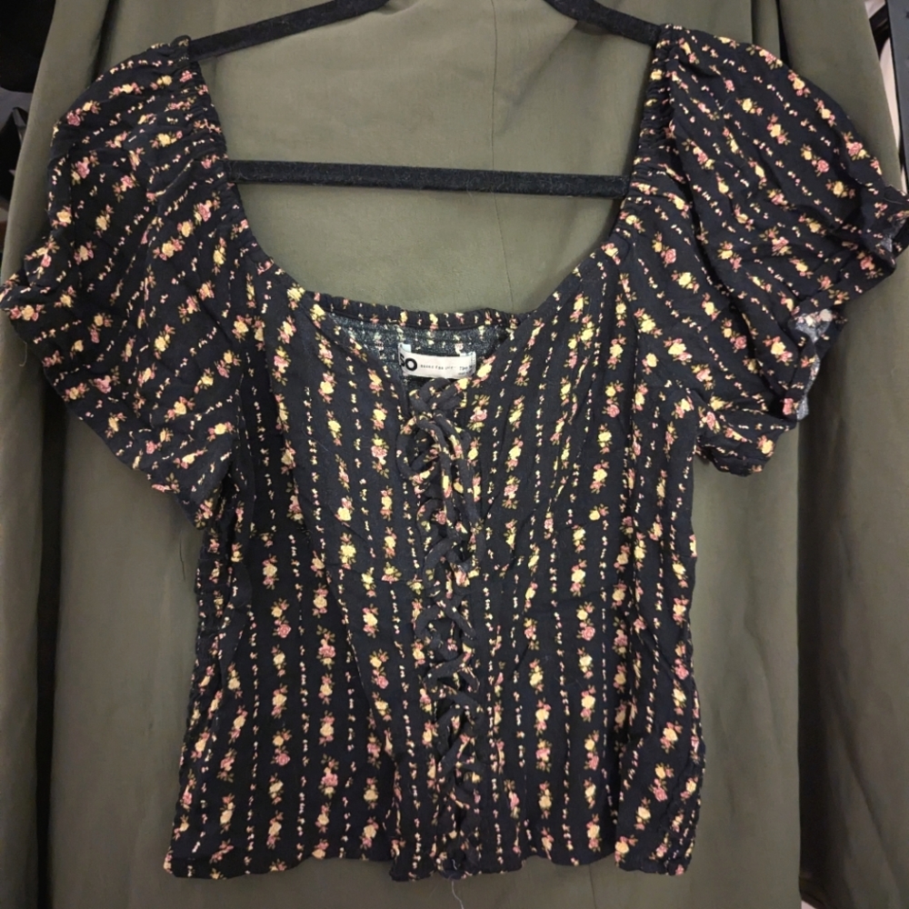 Smocked Back Babydoll Top